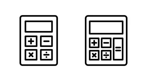 Calculator icon vector. Accounting calculator sign and symbol. Stockillustratie