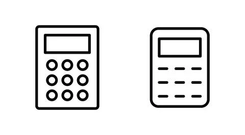 Calculator icon vector. Accounting calculator sign and symbol. Stockillustratie