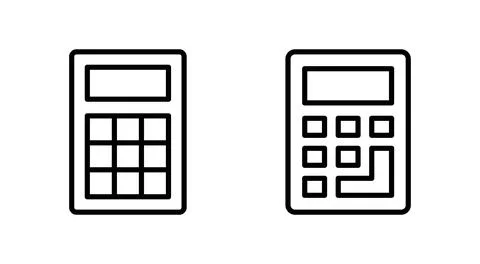 Calculator icon vector. Accounting calculator sign and symbol. Stockillustratie