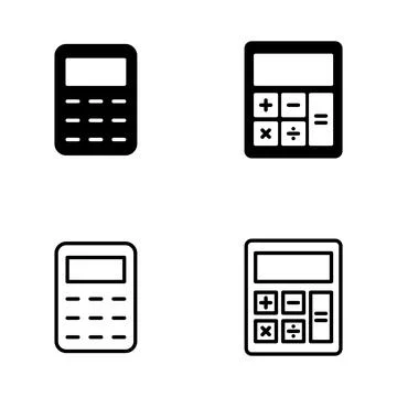 Calculator icon vector. Accounting calculator sign and symbol. Stockillustratie