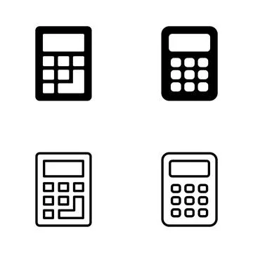 Calculator icon vector. Accounting calculator sign and symbol. Stockillustratie