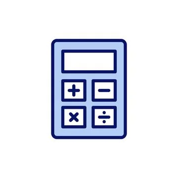 Calculator icon vector. Accounting calculator sign and symbol. Illustrazione stock