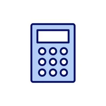 Calculator icon vector. Accounting calculator sign and symbol. Illustrazione stock