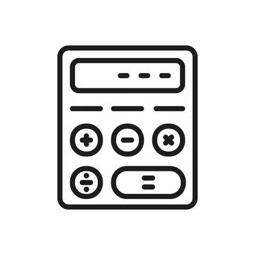 Calculator icon vector design templates simple and modern Stock Illustration