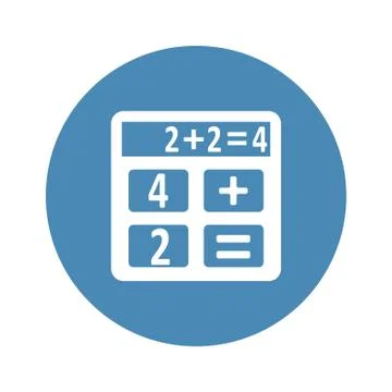 Calculator Icon Vector flat design style Stock Illustration