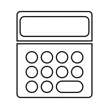Calculator icon vector Stock Illustration