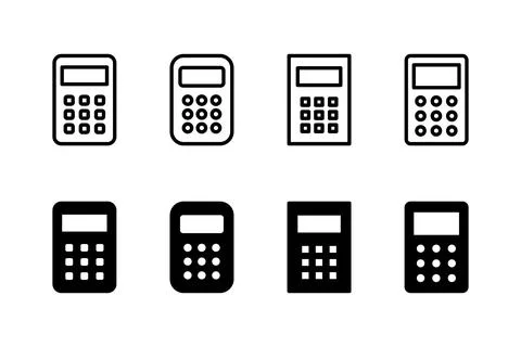 Calculator icon vector illustration. Accounting calculator sign and symbol. 스톡 일러스트