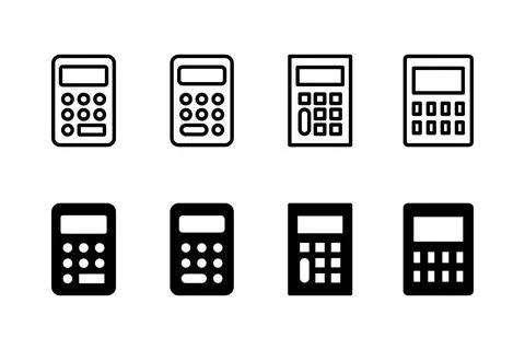 Calculator icon vector illustration. Accounting calculator sign and symbol. 스톡 일러스트