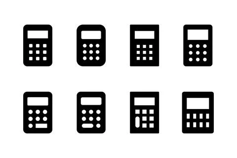 Calculator icon vector illustration. Accounting calculator sign and symbol. イラスト素材