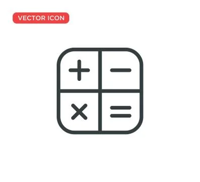Calculator Icon Vector Illustration Design Stock Illustration