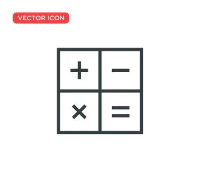 Calculator Icon Vector Illustration Design Illustrazione stock