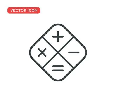 Calculator Icon Vector Illustration Design Stock Illustration