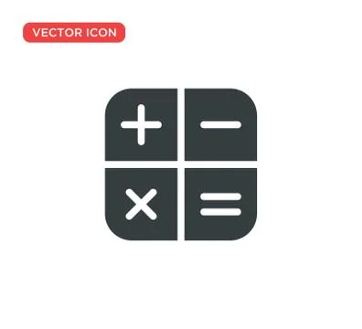 Calculator Icon Vector Illustration Design Stock Illustration