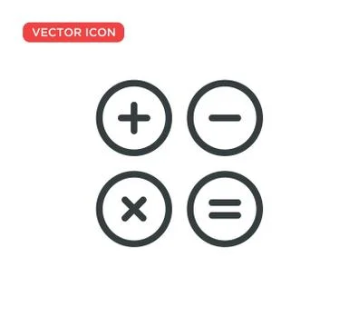 Calculator Icon Vector Illustration Design Stock Illustration