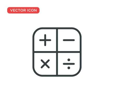 Calculator Icon Vector Illustration Design Illustrazione stock