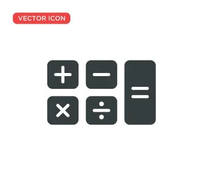 Calculator Icon Vector Illustration Design Stock Illustration