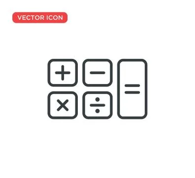Calculator Icon Vector Illustration Design Stock Illustration