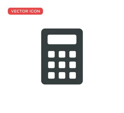 Calculator Icon Vector Illustration Design Illustrazione stock
