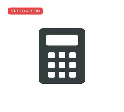 Calculator Icon Vector Illustration Design Stock Illustration