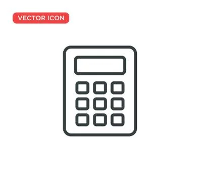 Calculator Icon Vector Illustration Design Stock Illustration