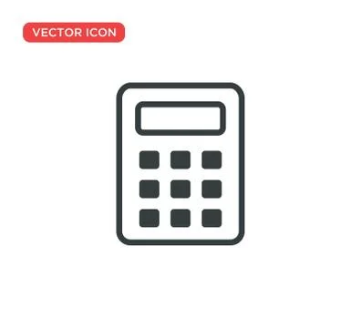 Calculator Icon Vector Illustration Design Stock Illustration