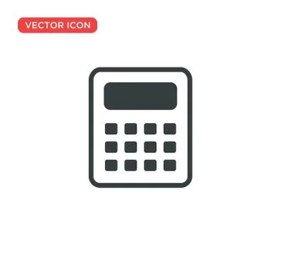 Calculator Icon Vector Illustration Design Stock Illustration