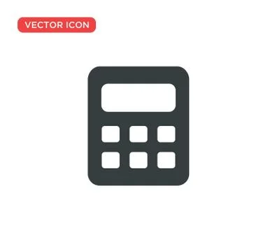 Calculator Icon Vector Illustration Design Illustrazione stock
