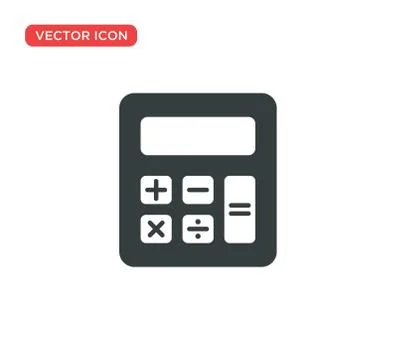 Calculator Icon Vector Illustration Design Illustrazione stock