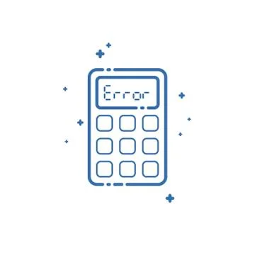 Calculator icon. Vector illustration Flat linear design Stock Illustration