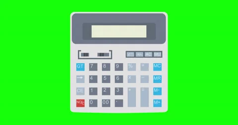 Calculator icon vector isolated design. Business button illustration sign mat Stock Footage 141469441