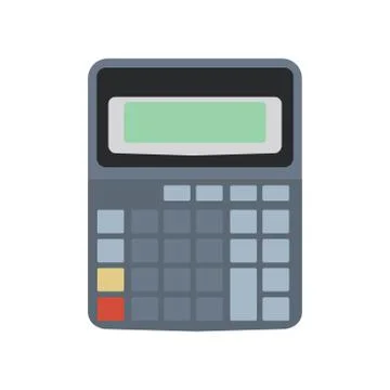 Calculator icon vector isolated design. Business button illustration sign mat 스톡 일러스트