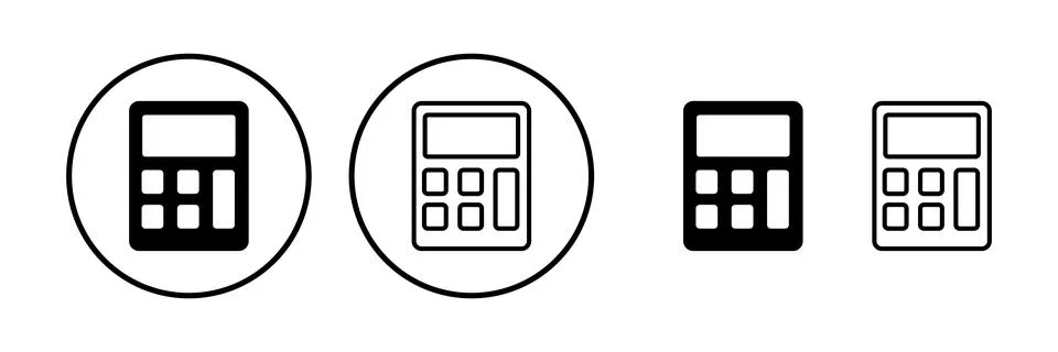 Calculator icon vector. math icon. finances sign Stock Illustration