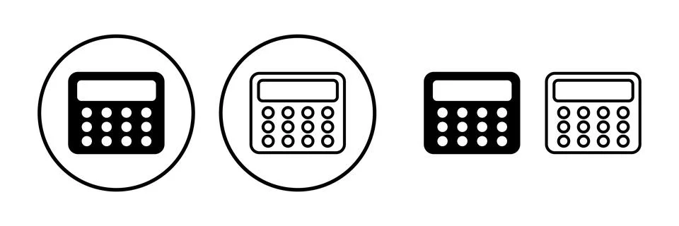 Calculator icon vector. math icon. finances sign イラスト素材