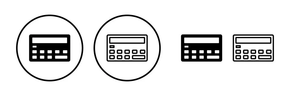 Calculator icon vector. math icon. finances sign Illustrazione stock