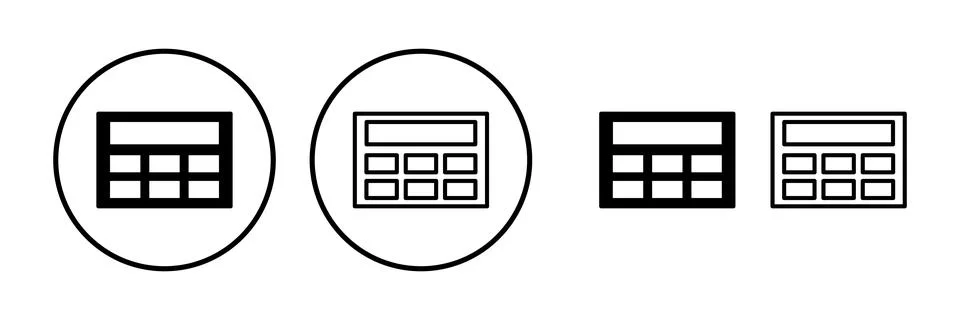 Calculator icon vector. math icon. finances sign 스톡 일러스트