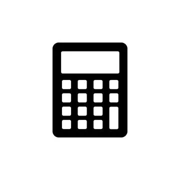 Calculator icon vector. math icon. finances sign Illustrazione stock