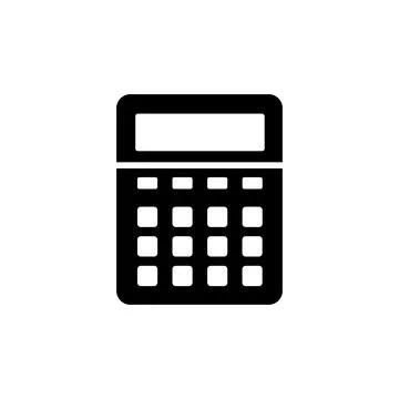 Calculator icon vector. math icon. finances sign Illustrazione stock