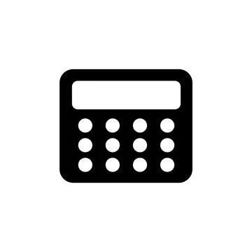 Calculator icon vector. math icon. finances sign Illustrazione stock