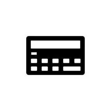 Calculator icon vector. math icon. finances sign Stock Illustration