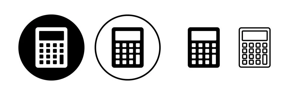 Calculator icon vector. math icon. finances sign Stock Illustration