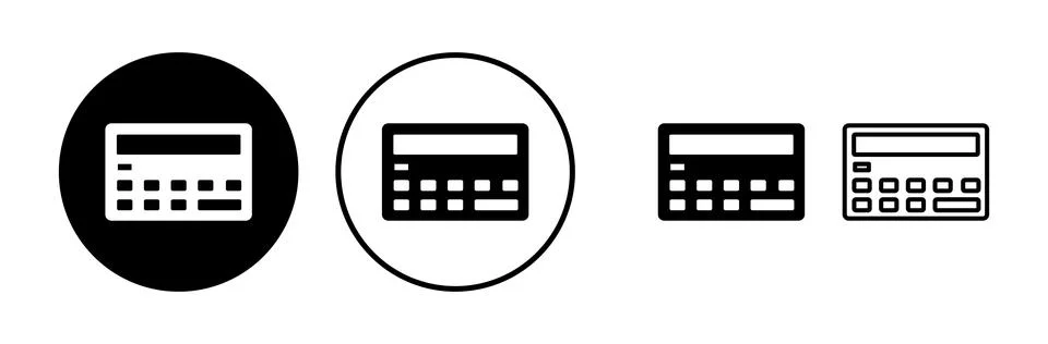 Calculator icon vector. math icon. finances sign Stock Illustration