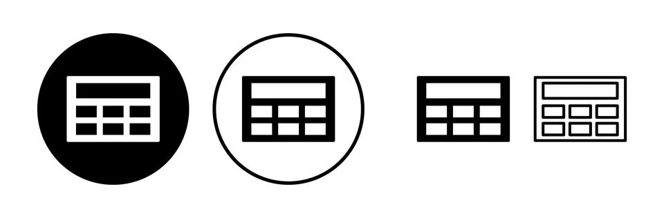 Calculator icon vector. math icon. finances sign 스톡 일러스트