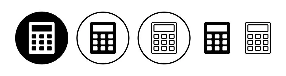 Calculator icon vector. math icon. finances sign Stock Illustration