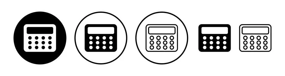 Calculator icon vector. math icon. finances sign Stock Illustration