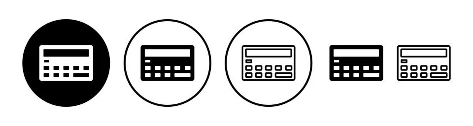 Calculator icon vector. math icon. finances sign Illustrazione stock