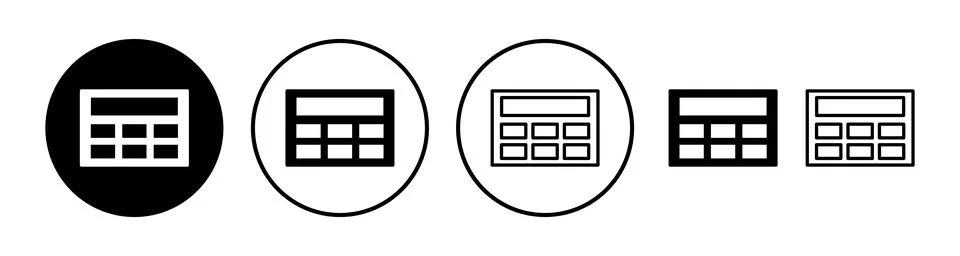 Calculator icon vector. math icon. finances sign Illustrazione stock