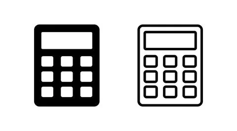 Calculator icon vector. math icon. finances sign Stock Illustration
