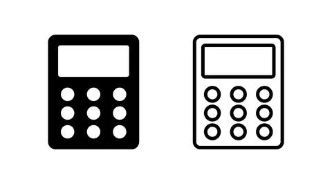 Calculator icon vector. math icon. finances sign Stock Illustration
