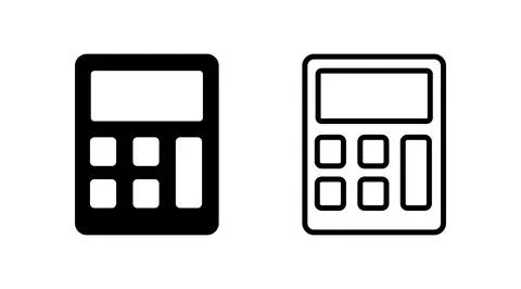 Calculator icon vector. math icon. finances sign Stock Illustration