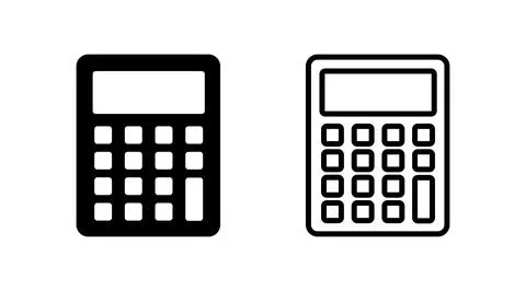 Calculator icon vector. math icon. finances sign Stock Illustration